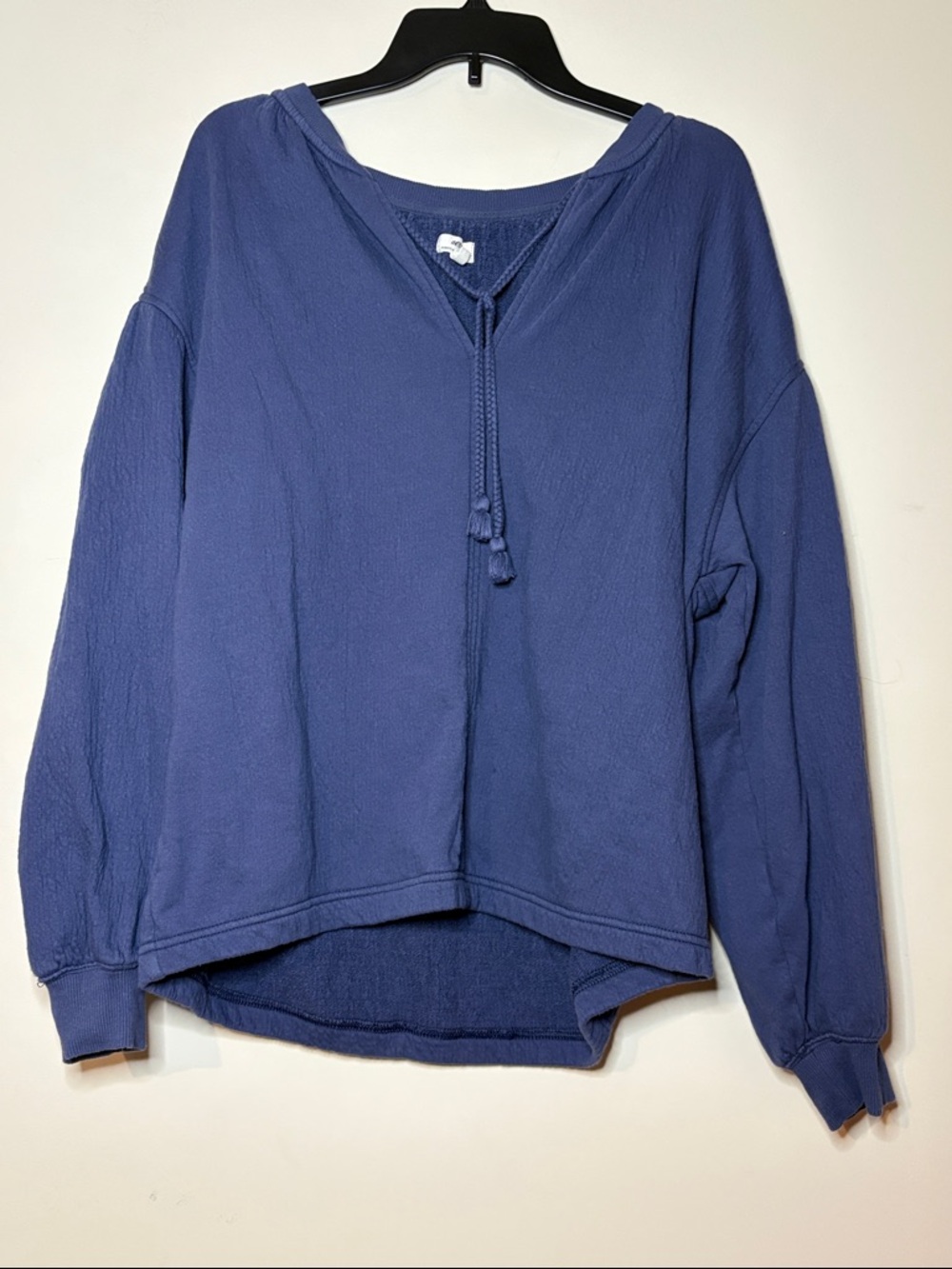 Aerie Easy Street Oversized Sweatshirt Size  XS Peasant Boho blue Like new